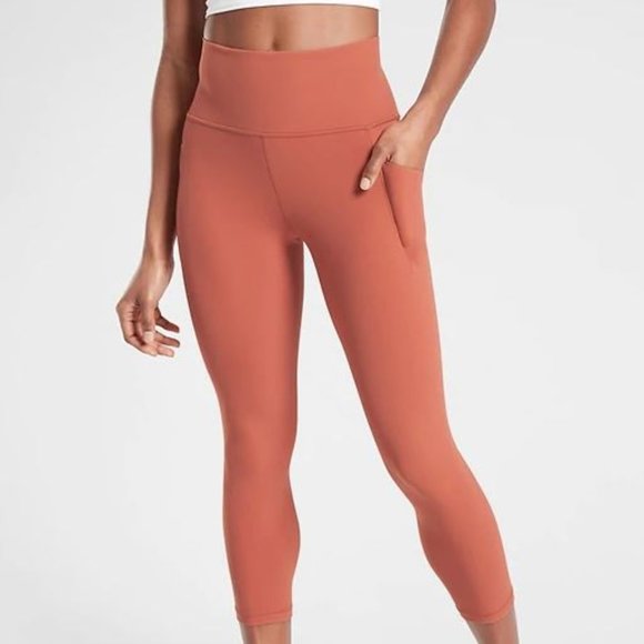 Athleta Pants - NWT Athleta Red Salutation Stash Capri Leggings